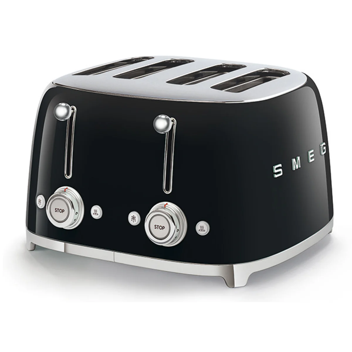 SMEG TSF03 4SLICE WIDE TOASTER BLACK - Image 2