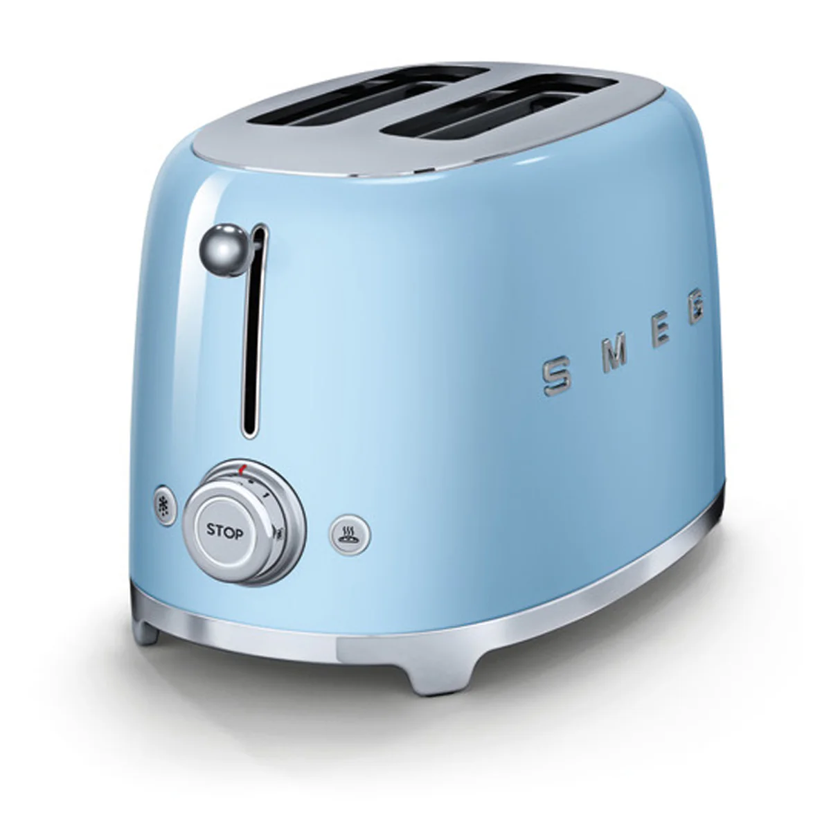 SMEG TSF01 2SLICE WIDE TOASTER PASTEL BLUE - Image 2