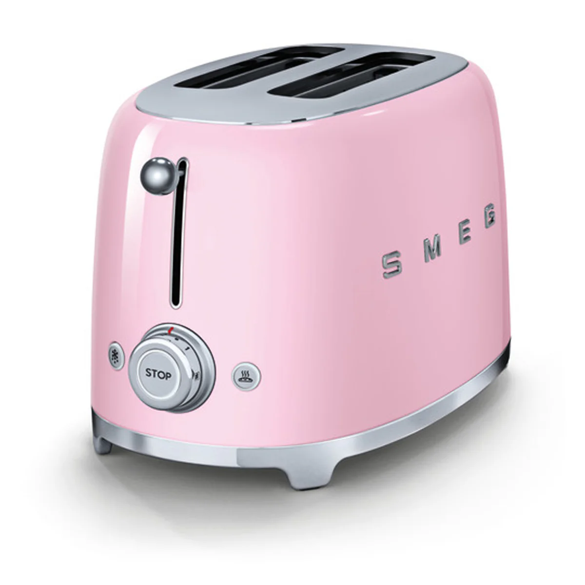 SMEG TSF01 2SLICE WIDE TOASTER PINK - Image 2