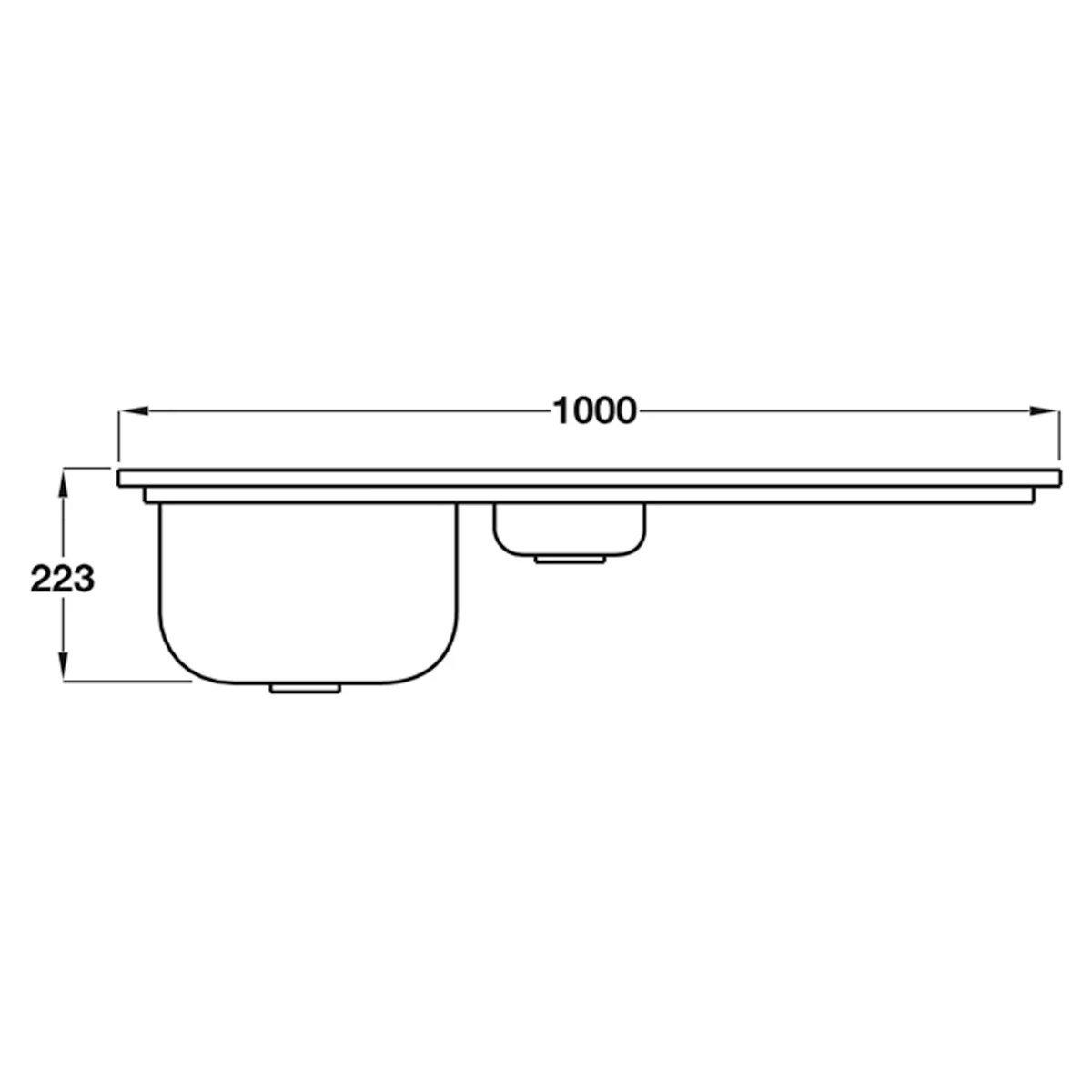 SMEG ALBA LL102 1.5 SINK RH BSS - Image 2