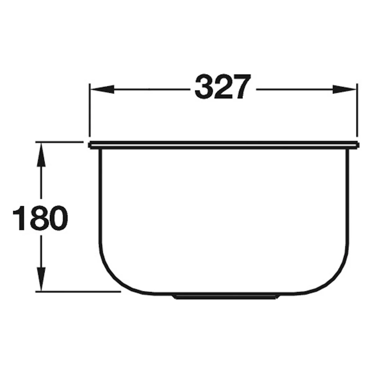 SMEG ALBA UM30 1.0 SINK BOWL BSS - Image 2