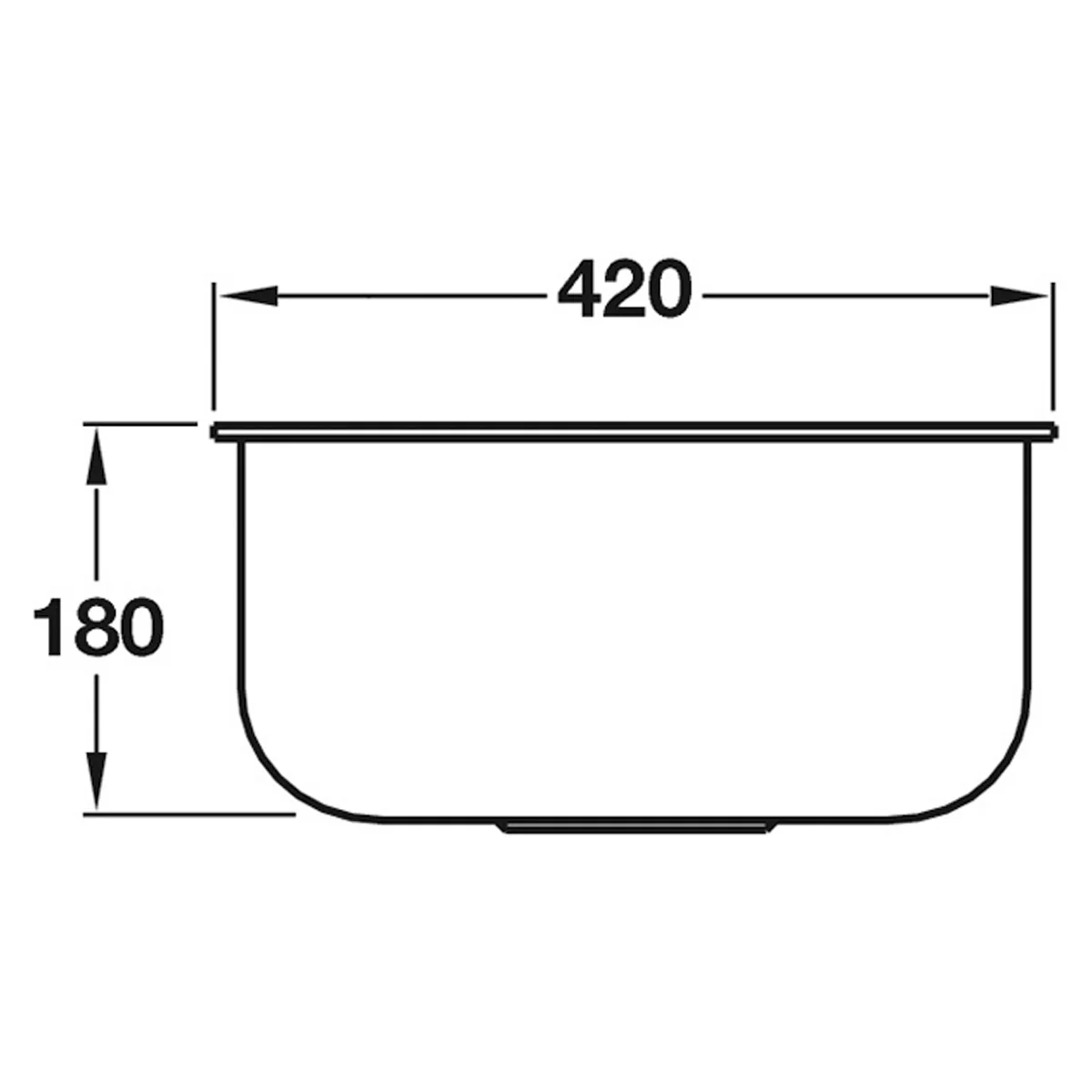 SMEG ALBA UM40 1.0 SINK BOWL BSS - Image 2
