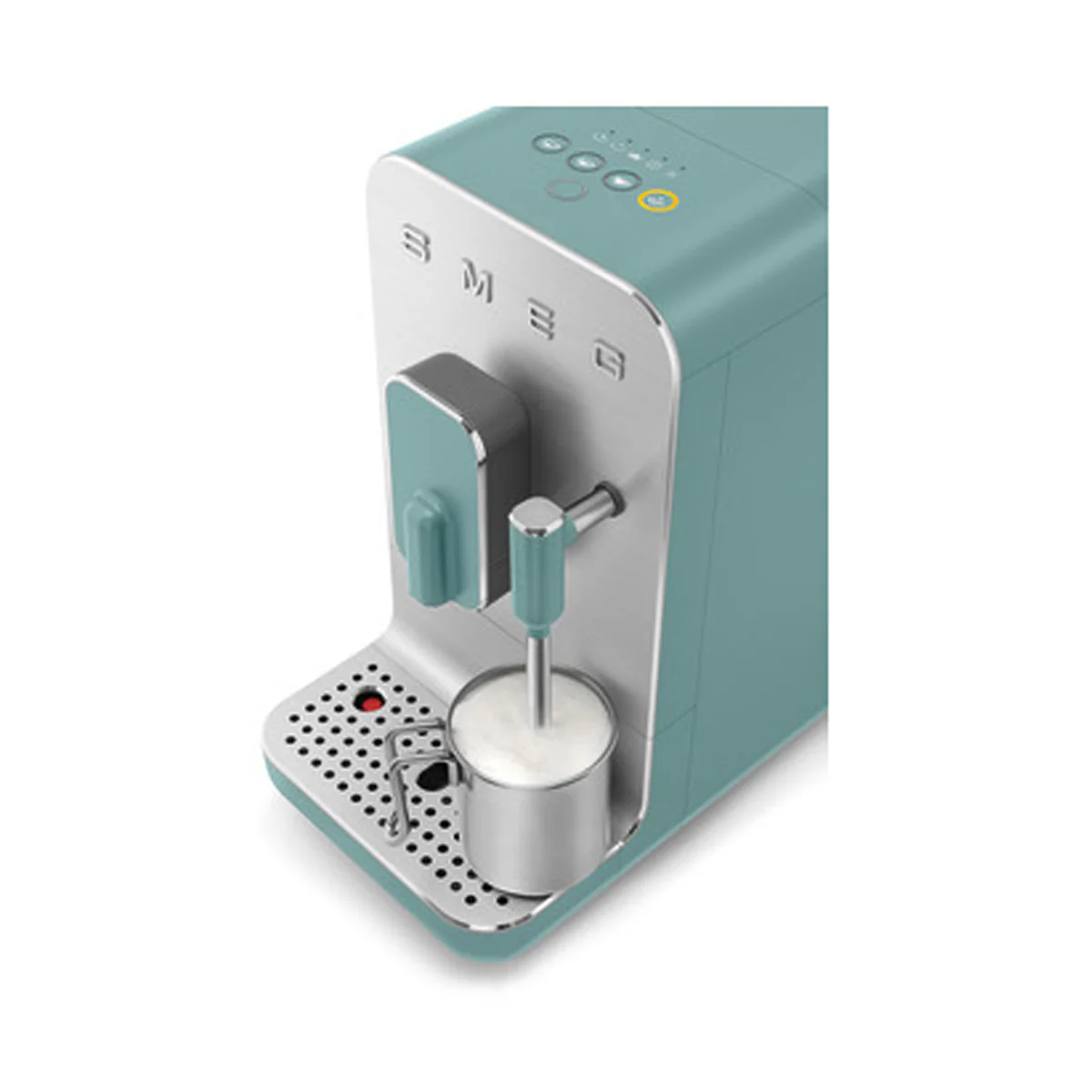 SMEG BCC12 50's AUTO COFFEE MACHINE+WAND MATTE EMERALD GREEN - Image 2
