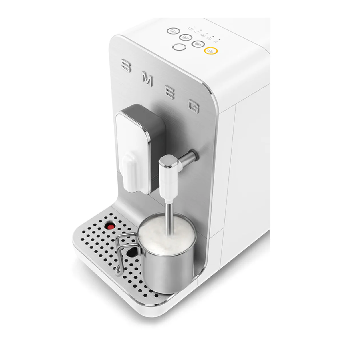 SMEG BCC12 50's AUTO COFFEE MACHINE+WAND MATTE WHITE - Image 2