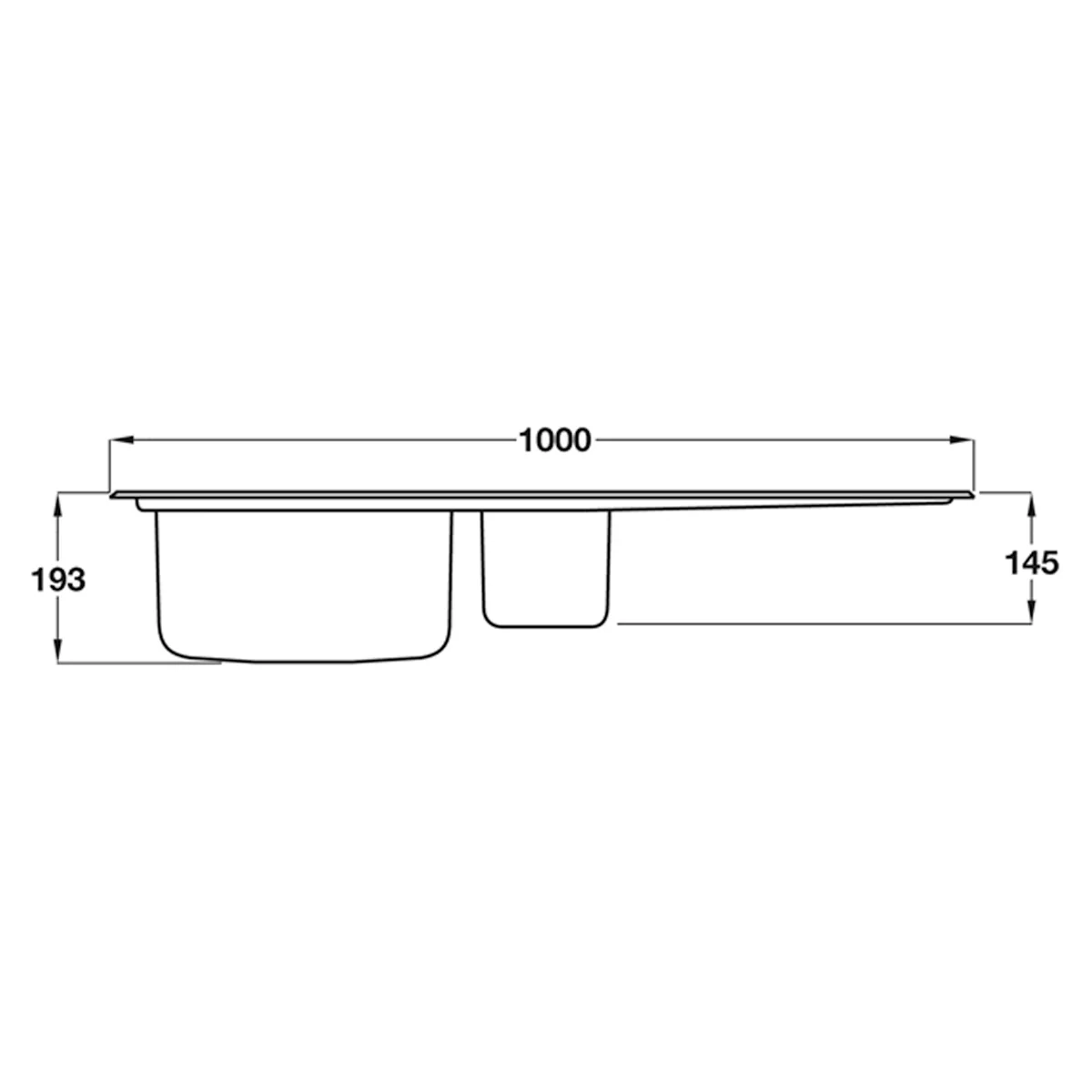 SMEG RIGAE LE102-2 1.5 SINK LH BSS - Image 2