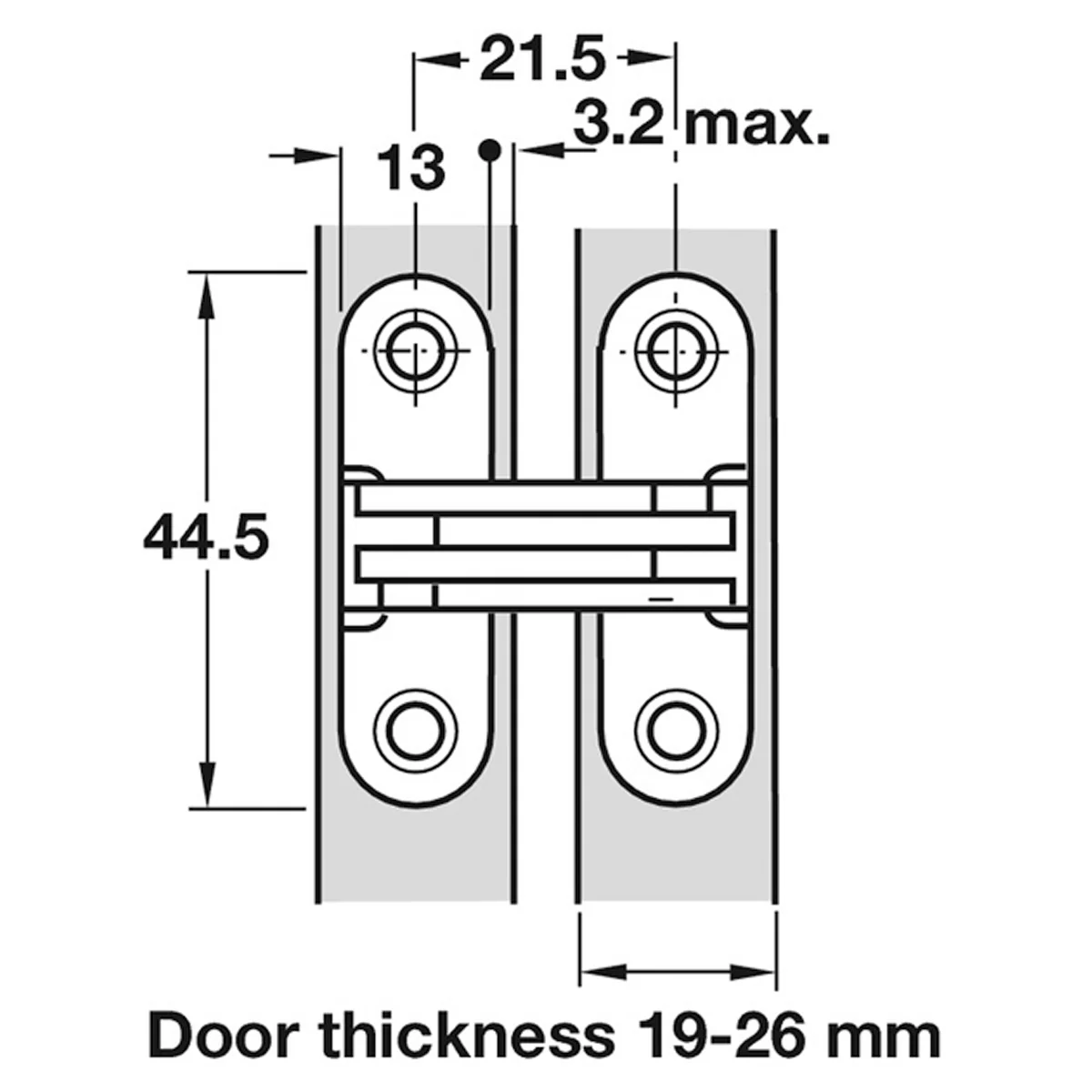 SOSS HINGE 203 180deg 19-26 ZA/NP - Image 2