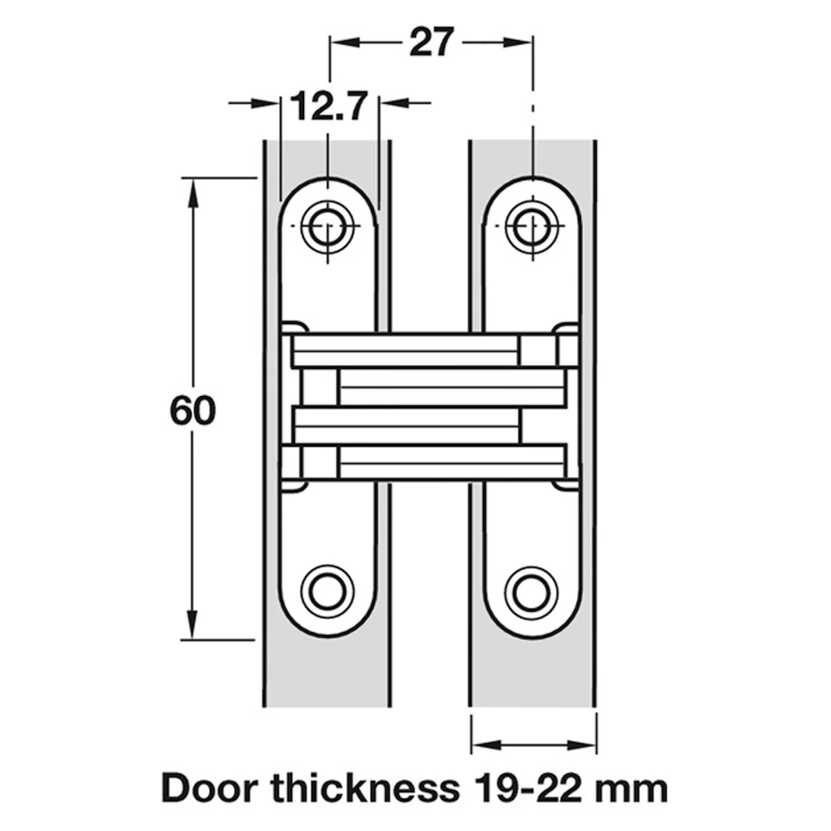 SOSS HINGE 205 180deg 19-22 ZA/NP - Image 2