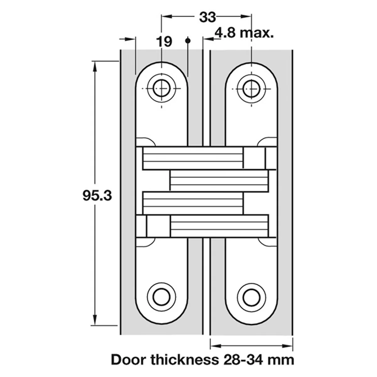 SOSS HINGE 212 52x95.3 ZA/BP - Image 2