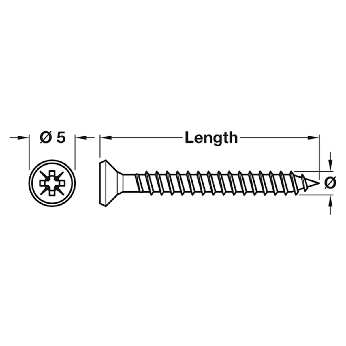SPAX HINGE SCR CS ZYP D3.0x25 BX100 - Image 2