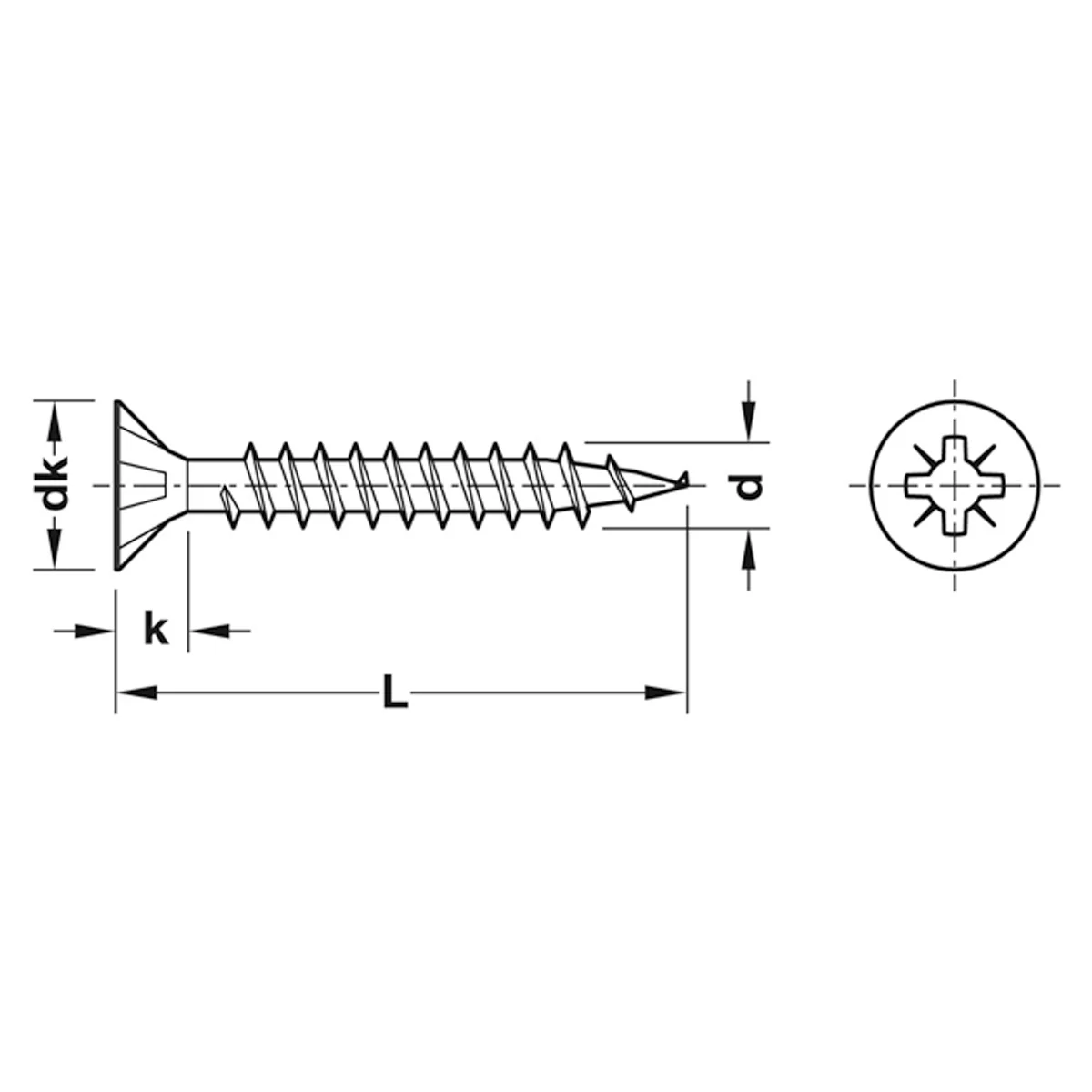 SPAX SCREW CSK PZ2 FT D3.5x50 x200 - Image 2
