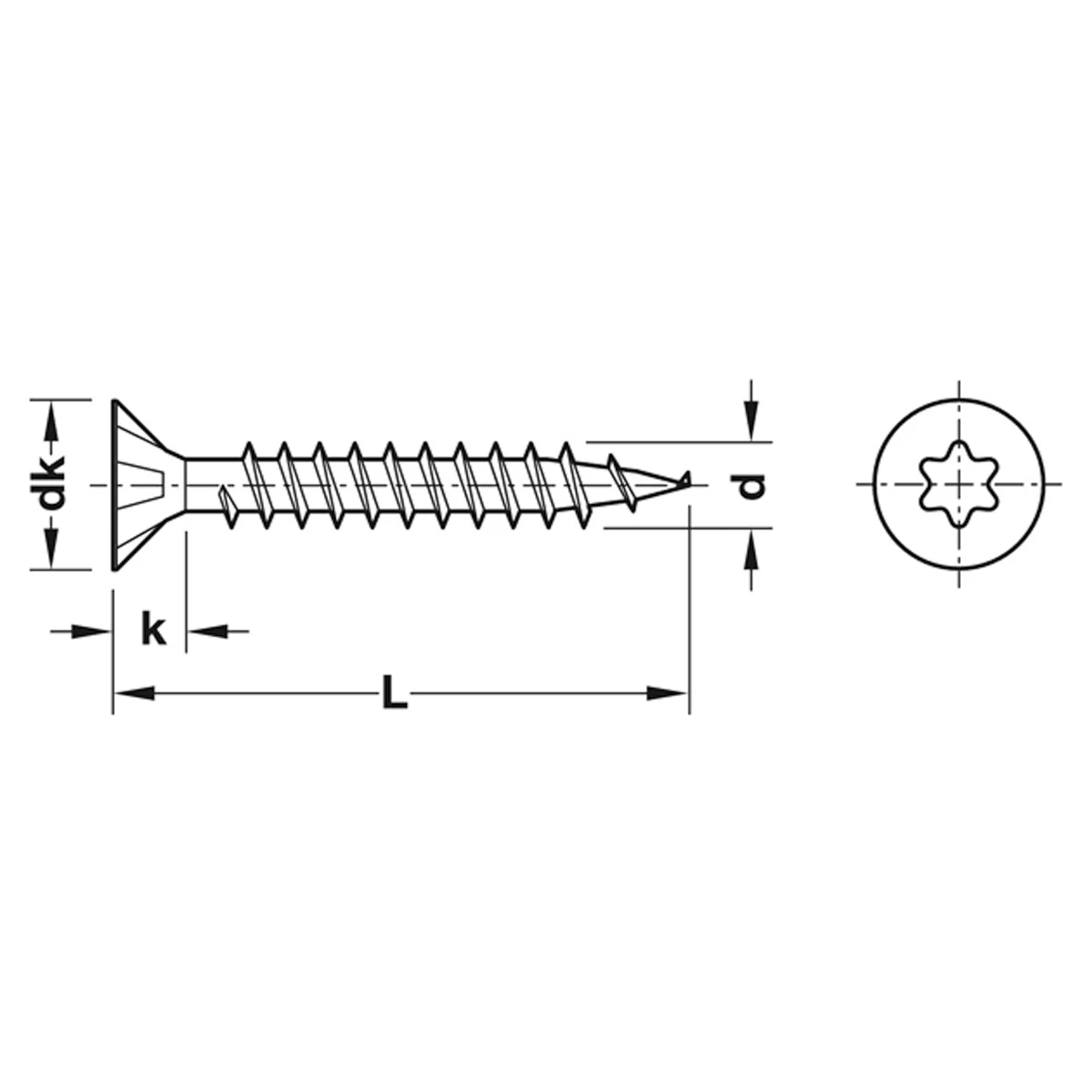 SPAX SCREW CSK TS20FT D4.0x045 x200 - Image 2