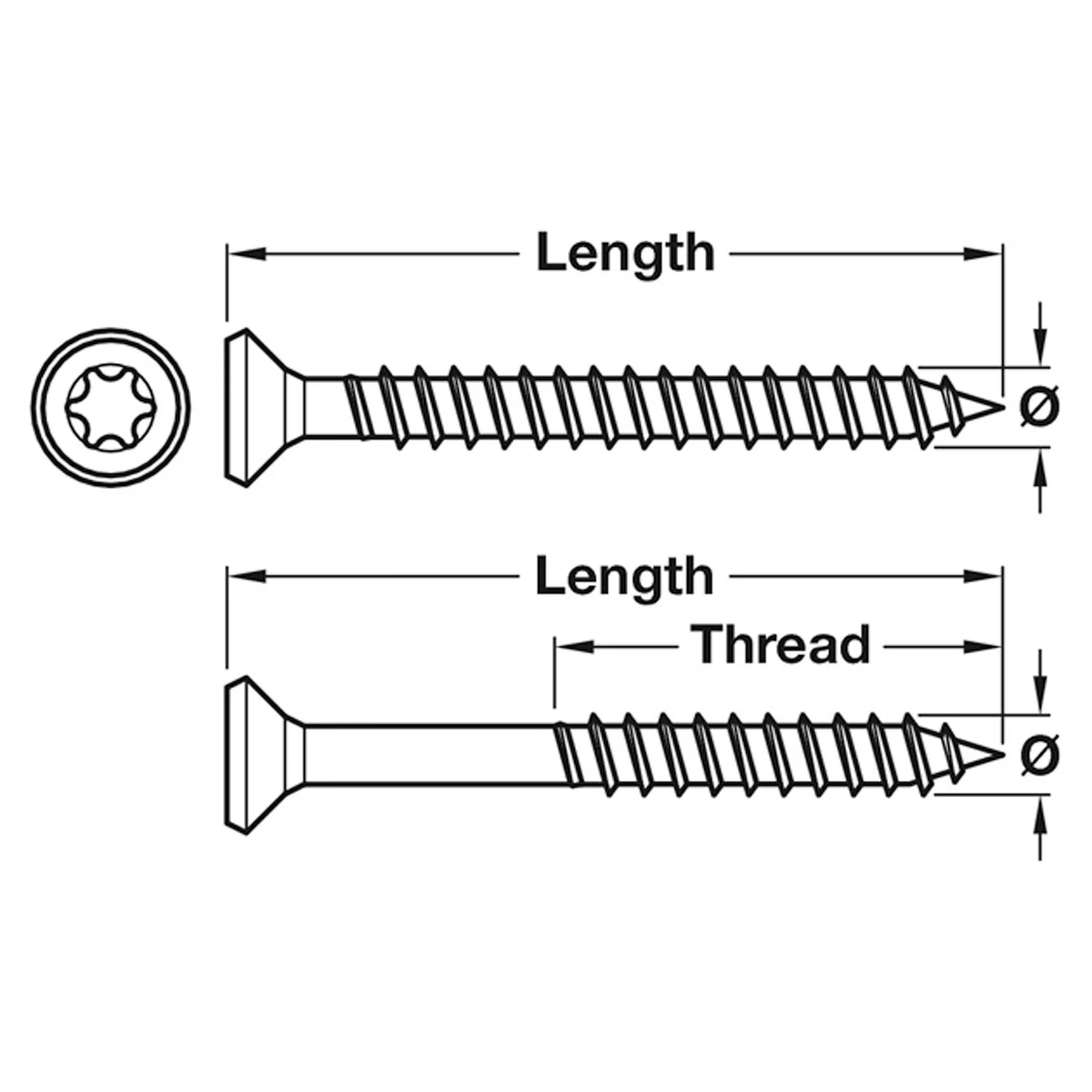 SPAX SCREW CSK TS20PT D5.0x100 x100 - Image 2