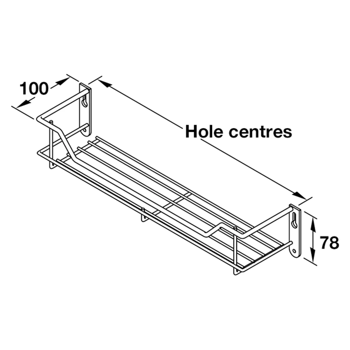 SPICE RACK LINEAR 1TIER 400x100 PCP - Image 2