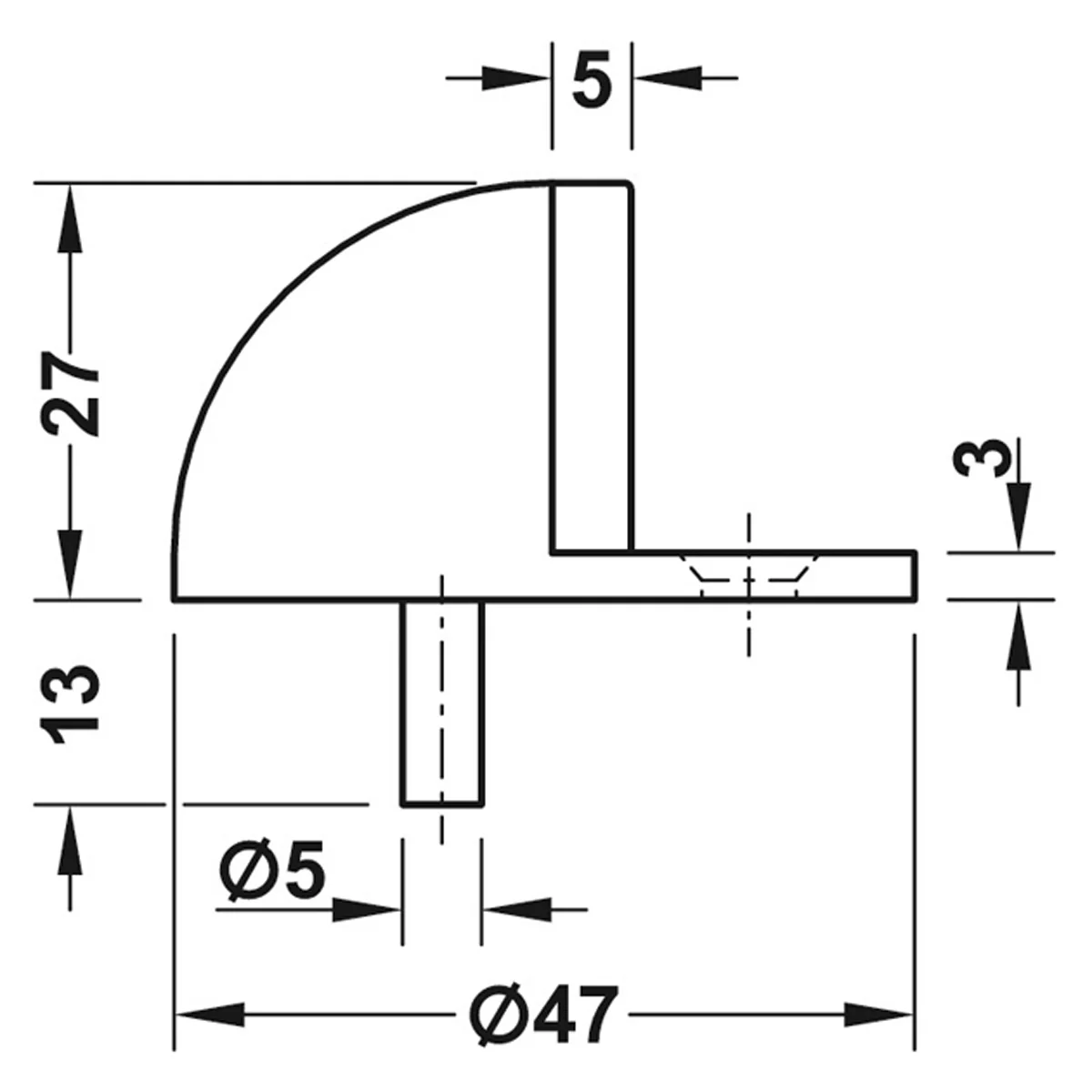 STARTEC DOOR STOP FLOOR D45 SCP - Image 2