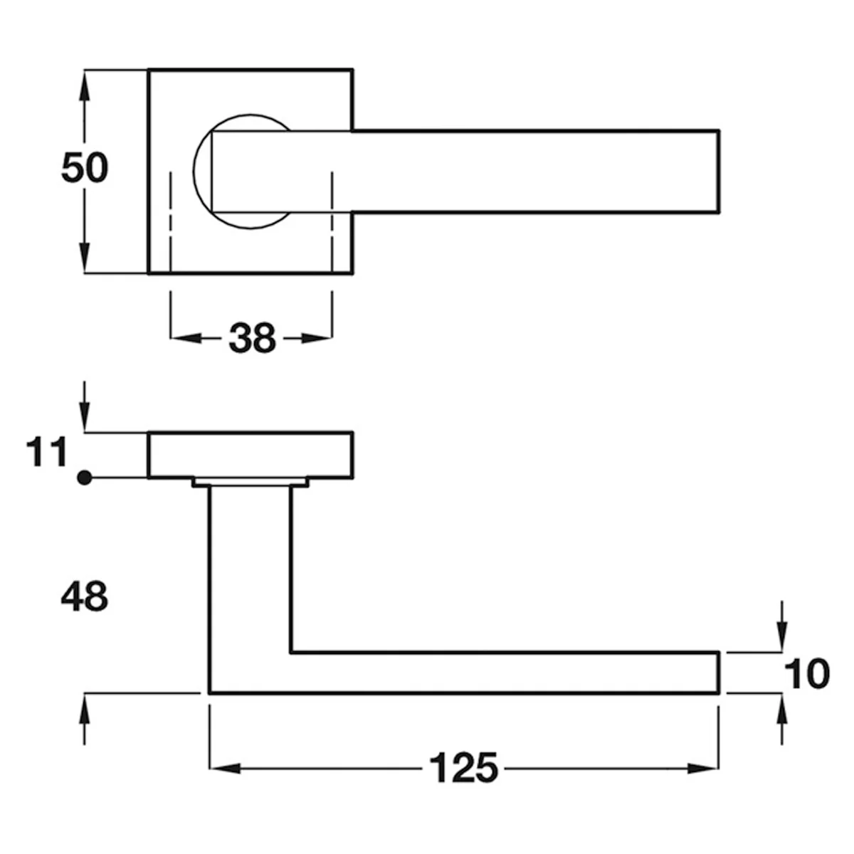 STARTEC METRO LHANDLE 50x125 304SSS - Image 2