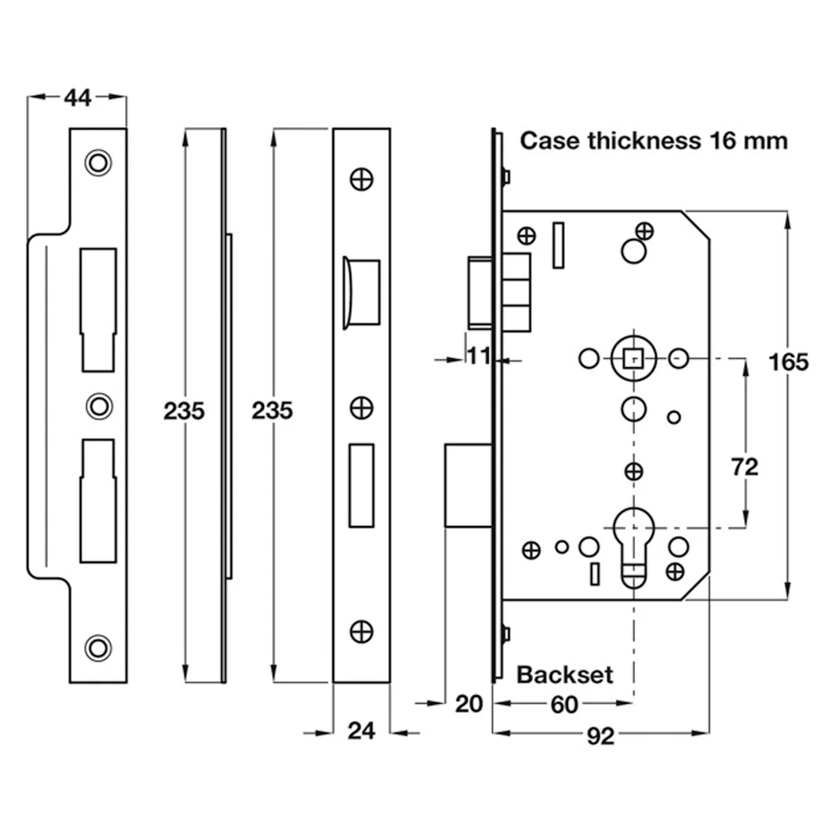 STARTEC MORTICE SASHLOCK GST/SAT - Image 2