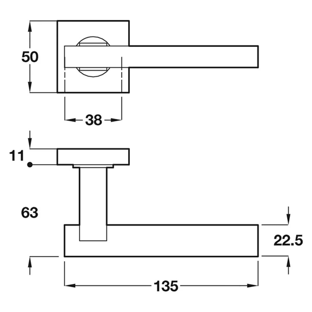 STARTEC VOGUE LHANDLE 50x135 304SSS - Image 2