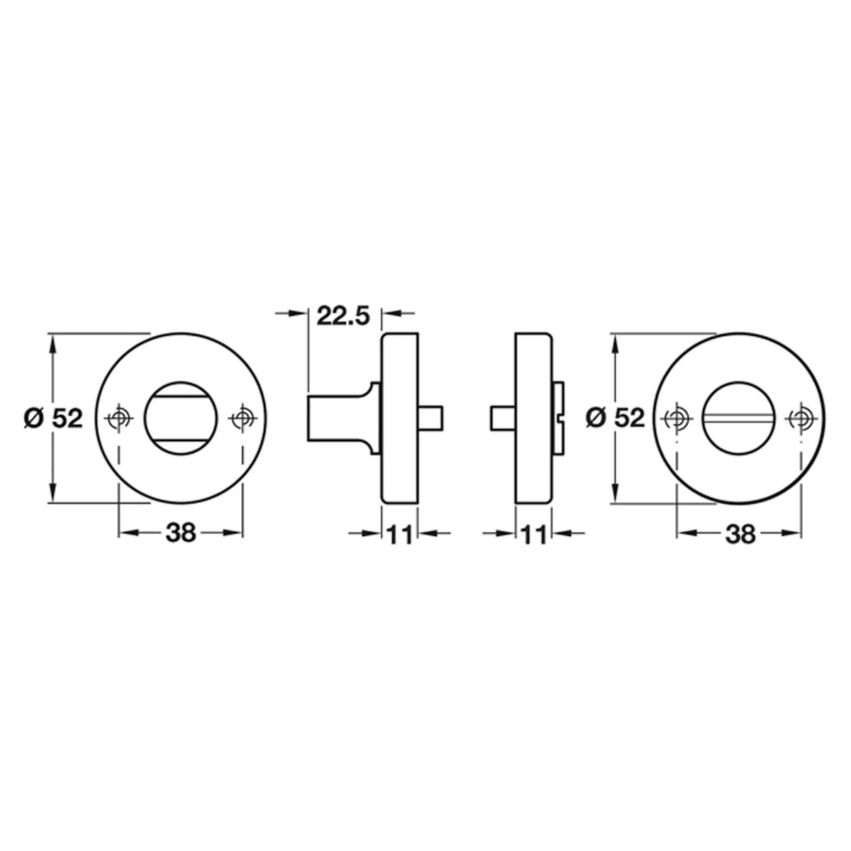 STARTEC WC TURN+RELEASE D52 304SSS - Image 2