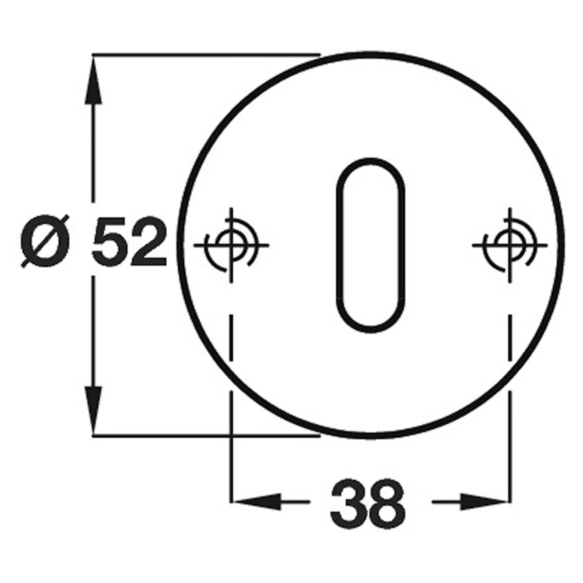 STARTEC WING STD KEYWAY ESCUTCHEON - Image 2