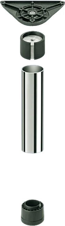 Steel Tube Ø80×1300mm — Polished Chrome | Rondella Table Leg Assembly - Image 3