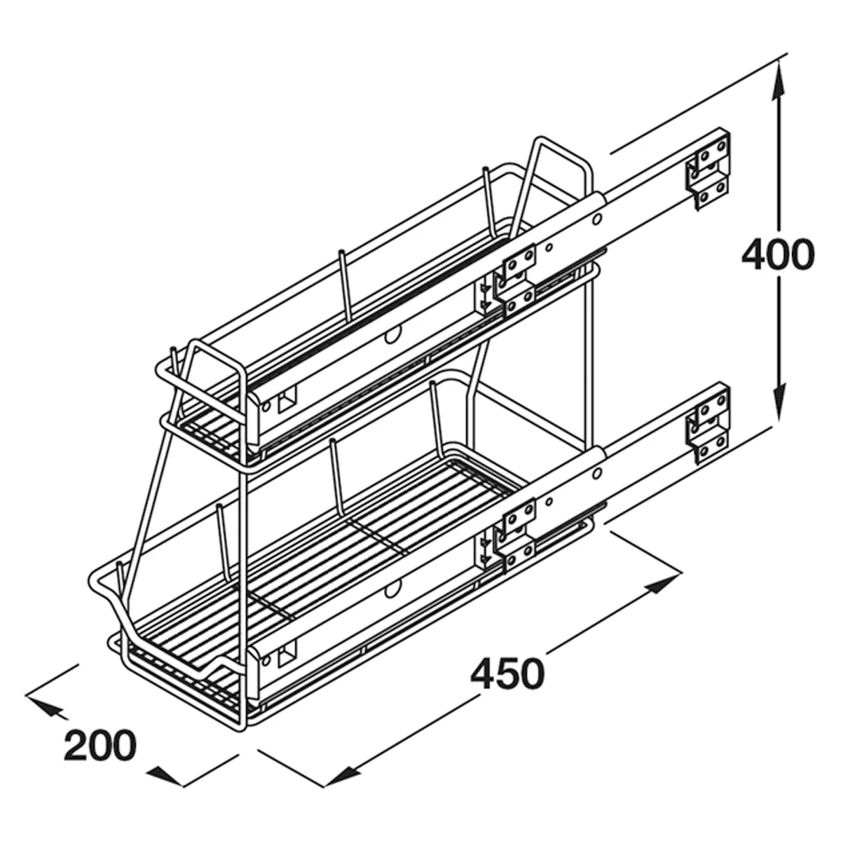 STORAGE UNIT 2TIER PULL 300 LINEAR - Image 2