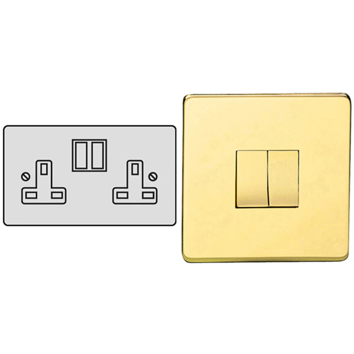 STR S/SOCKET 13A DBL PBR/BLK
