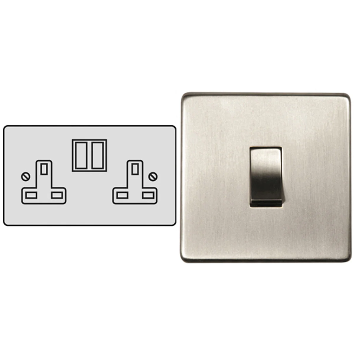 STR S/SOCKET 13A DBL SNP/WHI
