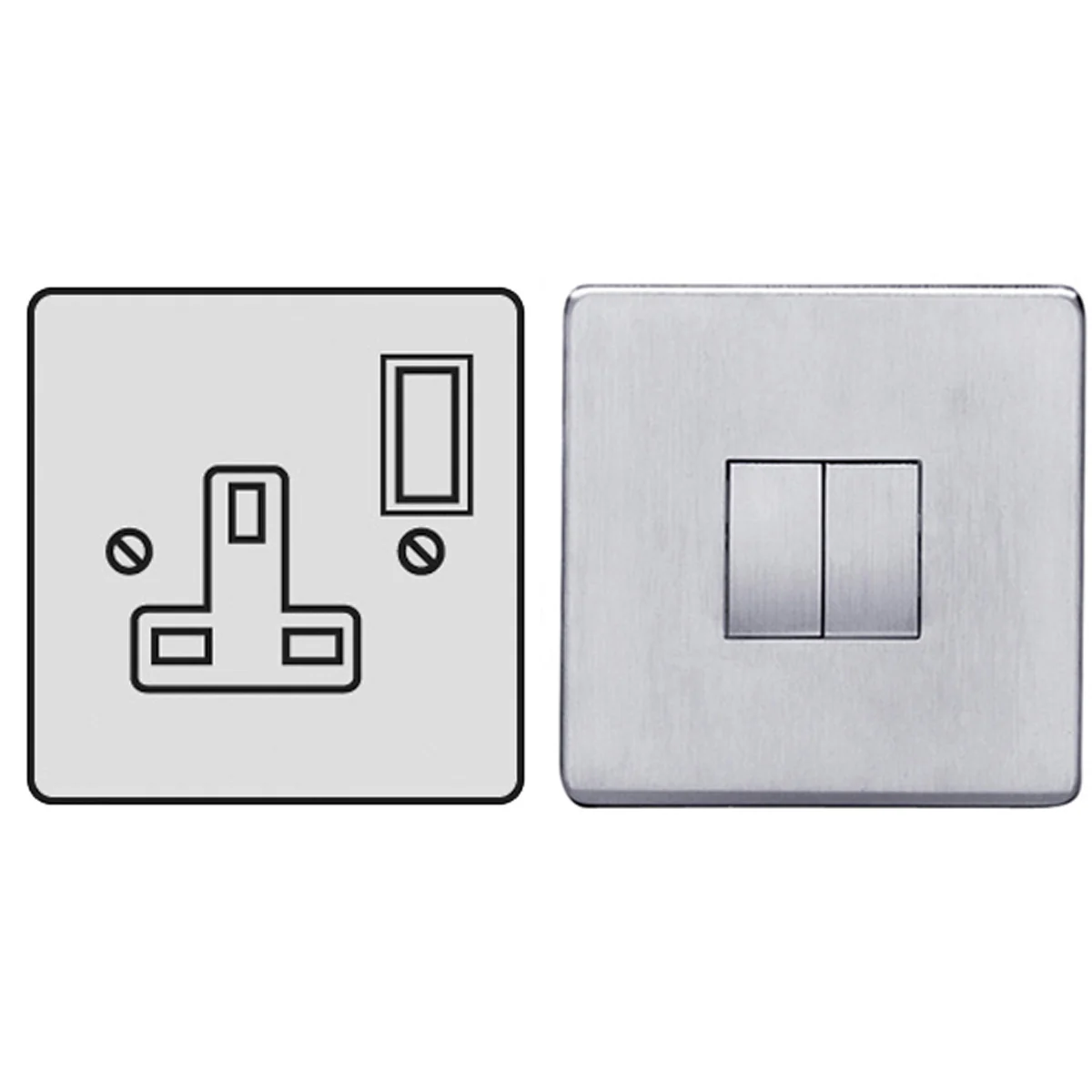 STR S/SOCKET 13A SNG SCP/BLK