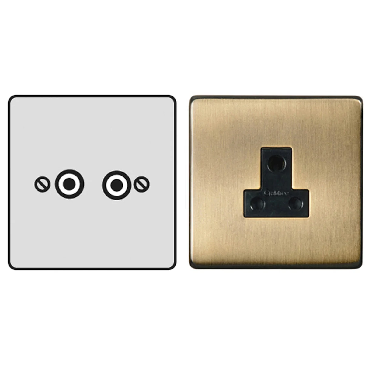 STR SAT/TV SOCKET ABR/BLK