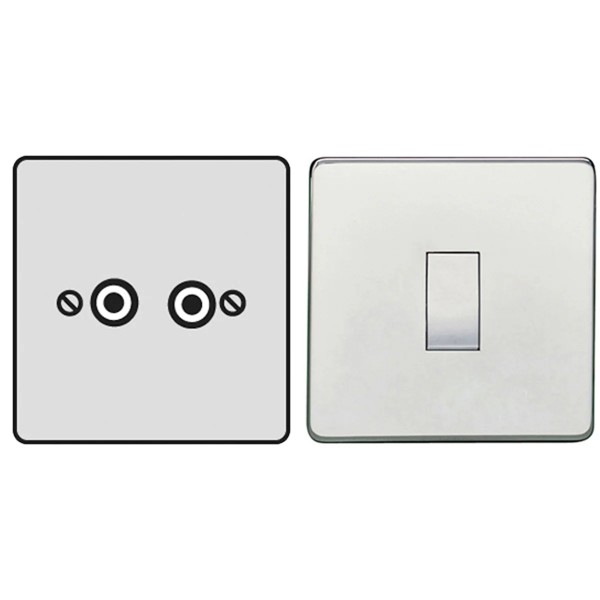 STR SAT/TV SOCKET PCP/BLK