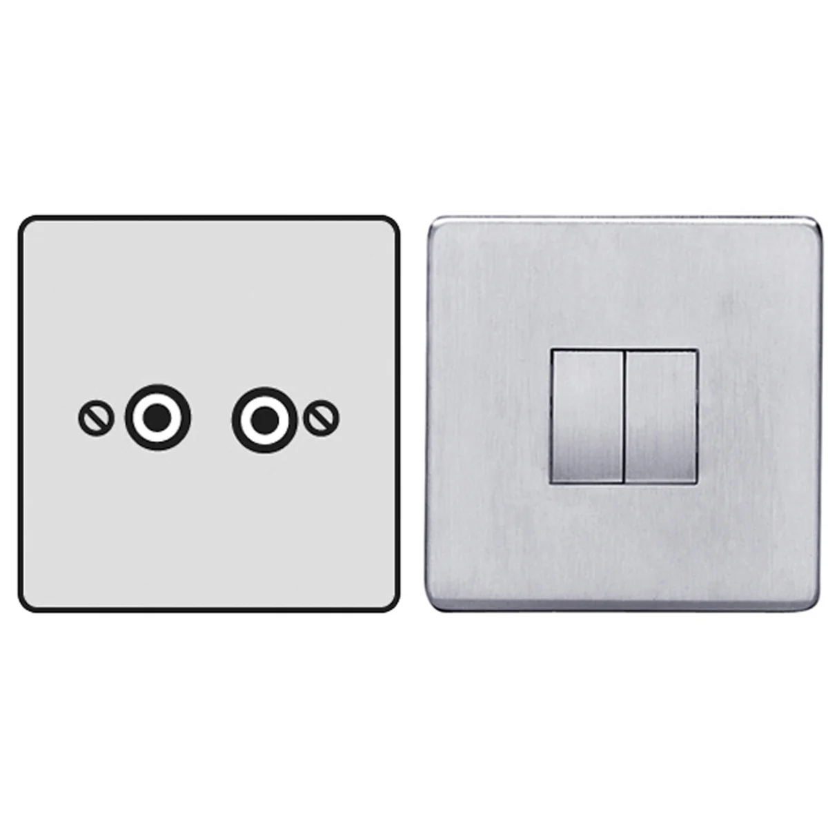 STR SAT/TV SOCKET SCP/WHI