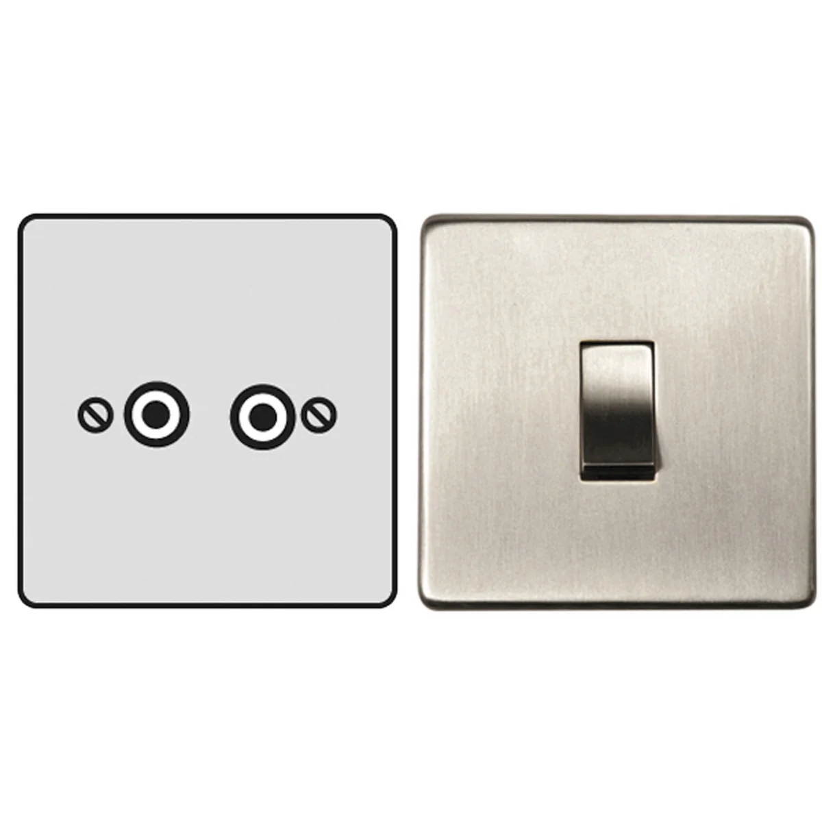 STR SAT/TV SOCKET SNP/BLK