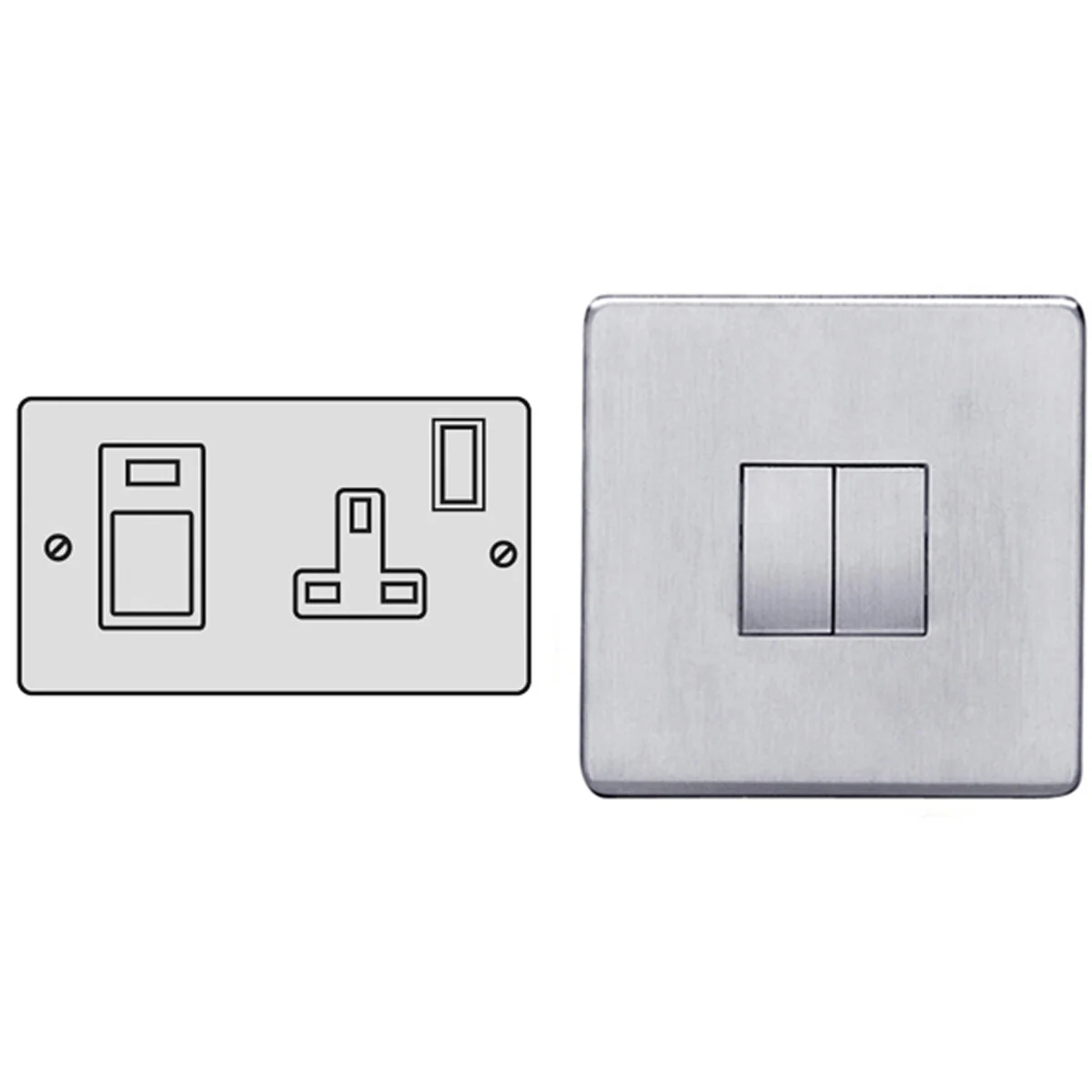 STR SWITCH 45A COOKER SCP/BLK