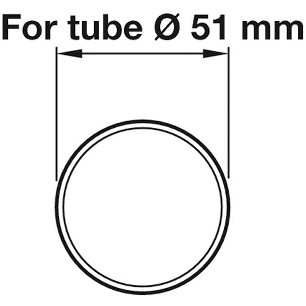 STRAIGHT RAIL TUBE D51x5000 ST/POL - Image 2