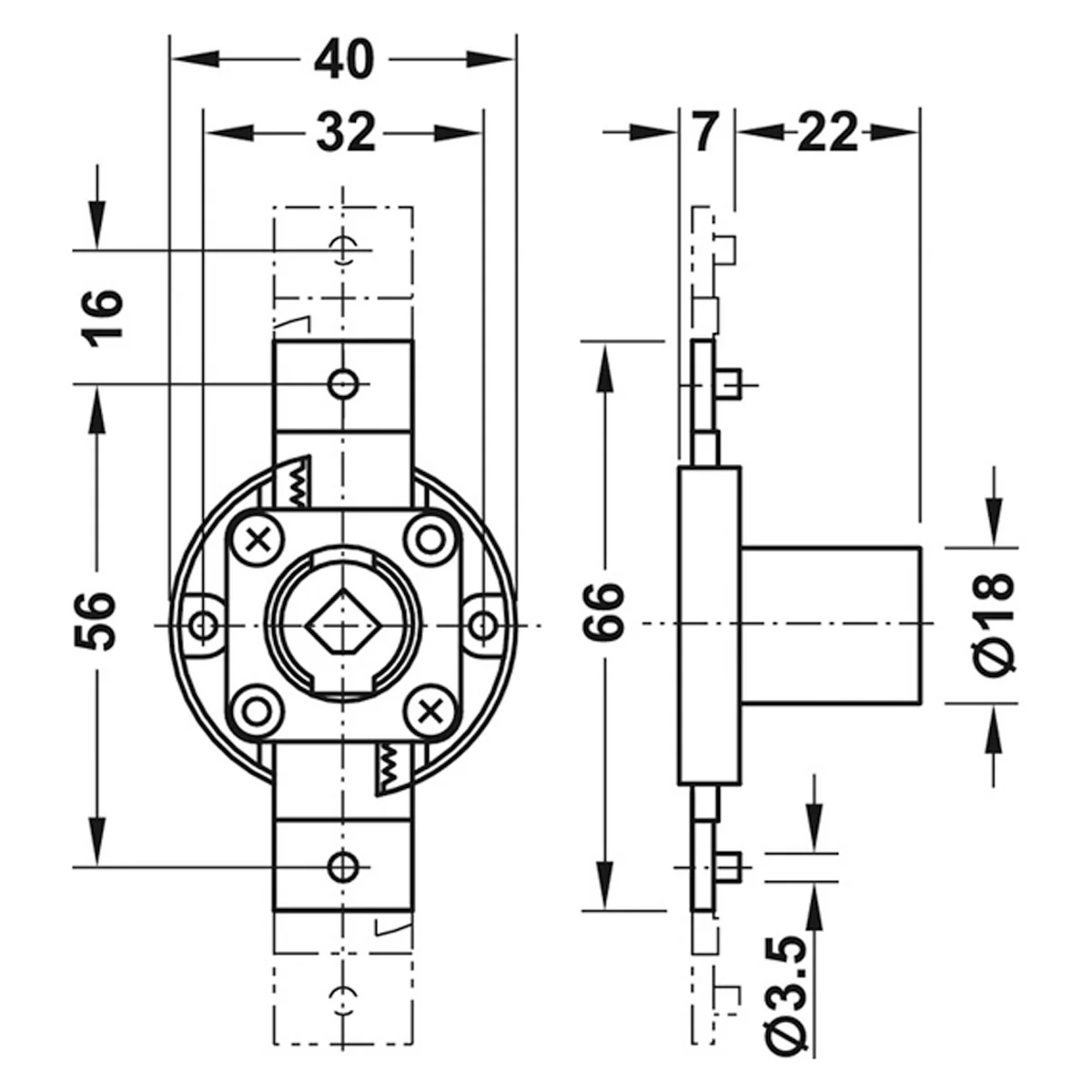 SY3K EXTENDING ROD LOCK CASE RH - Image 2