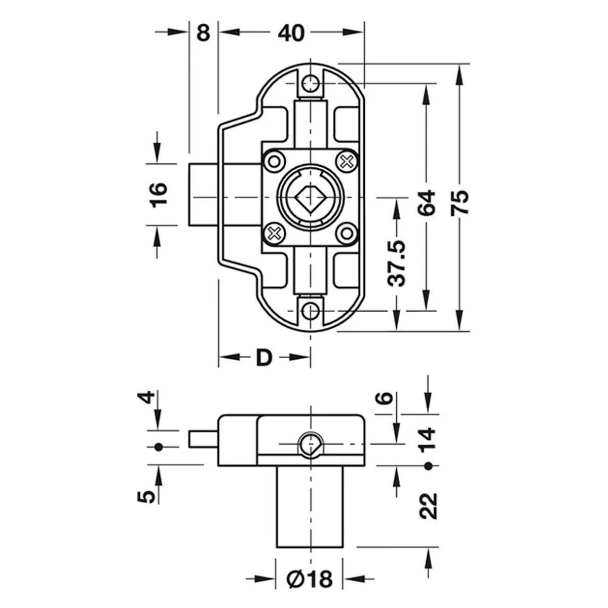 SY3K PICCOLO-NOVA LOCK BS25 RH NP - Image 2