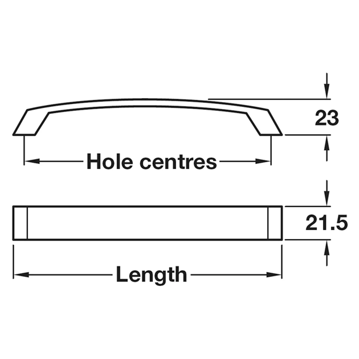 TAVISTOCK BOW HANDLE 160HC ALU/BNI - Image 2