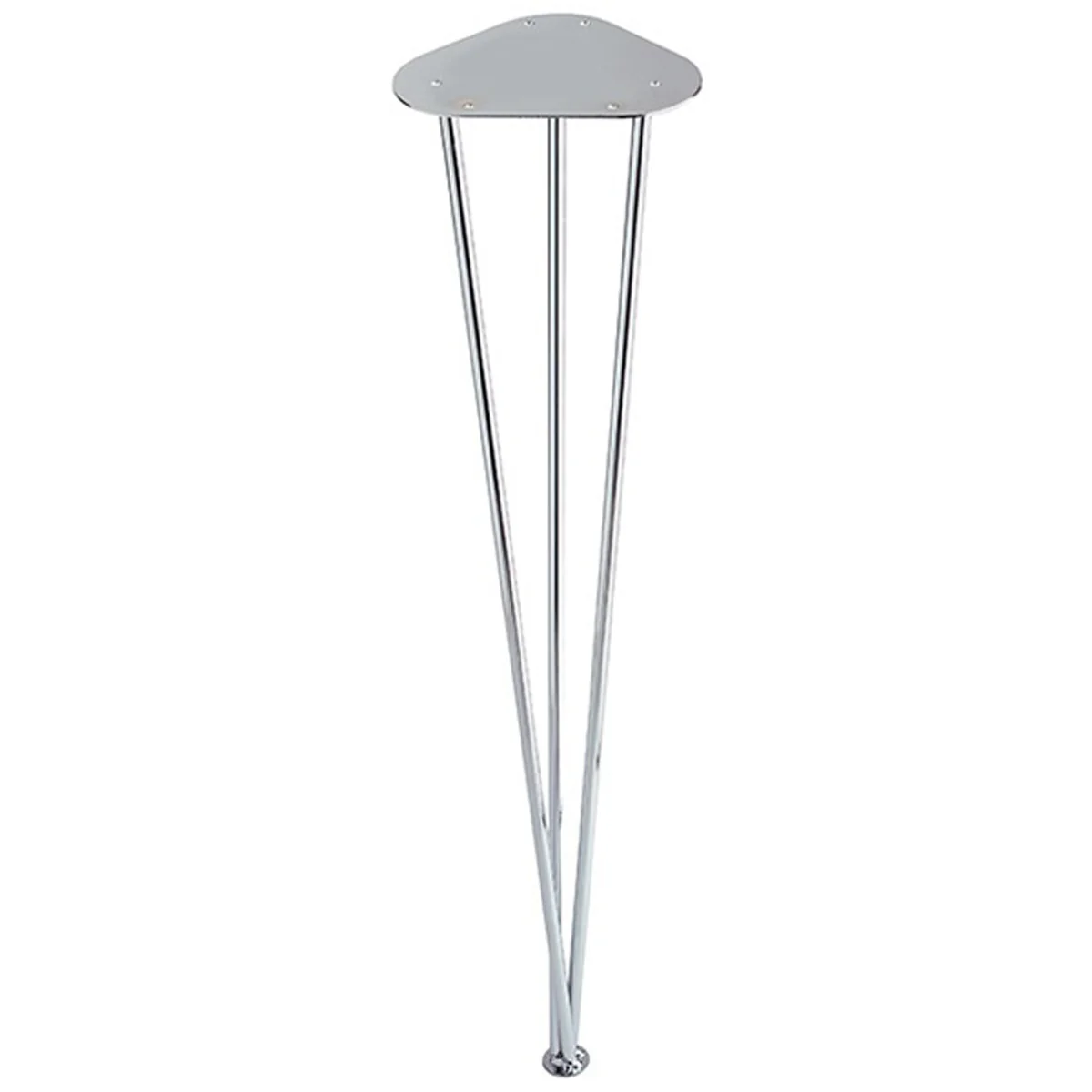 Three Bar Table Leg โ Polished Chrome