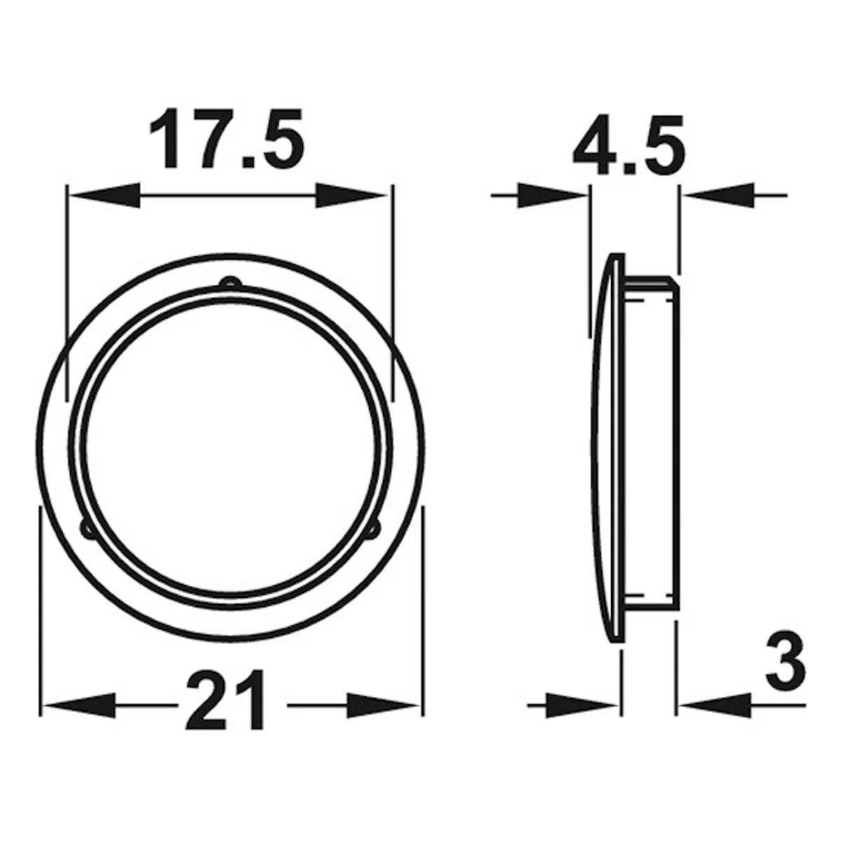 TRASER-6 COVER CAP D20.5x4 ZA/NP - Image 2