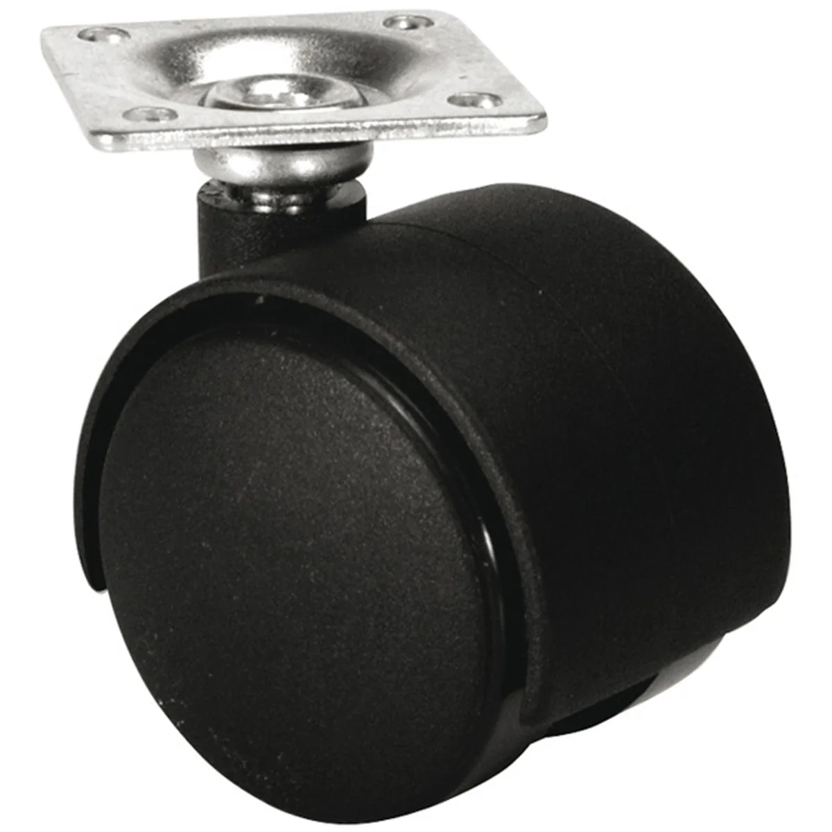 TWIN CASTOR NO BRAKE D40x38 PL/MBLK