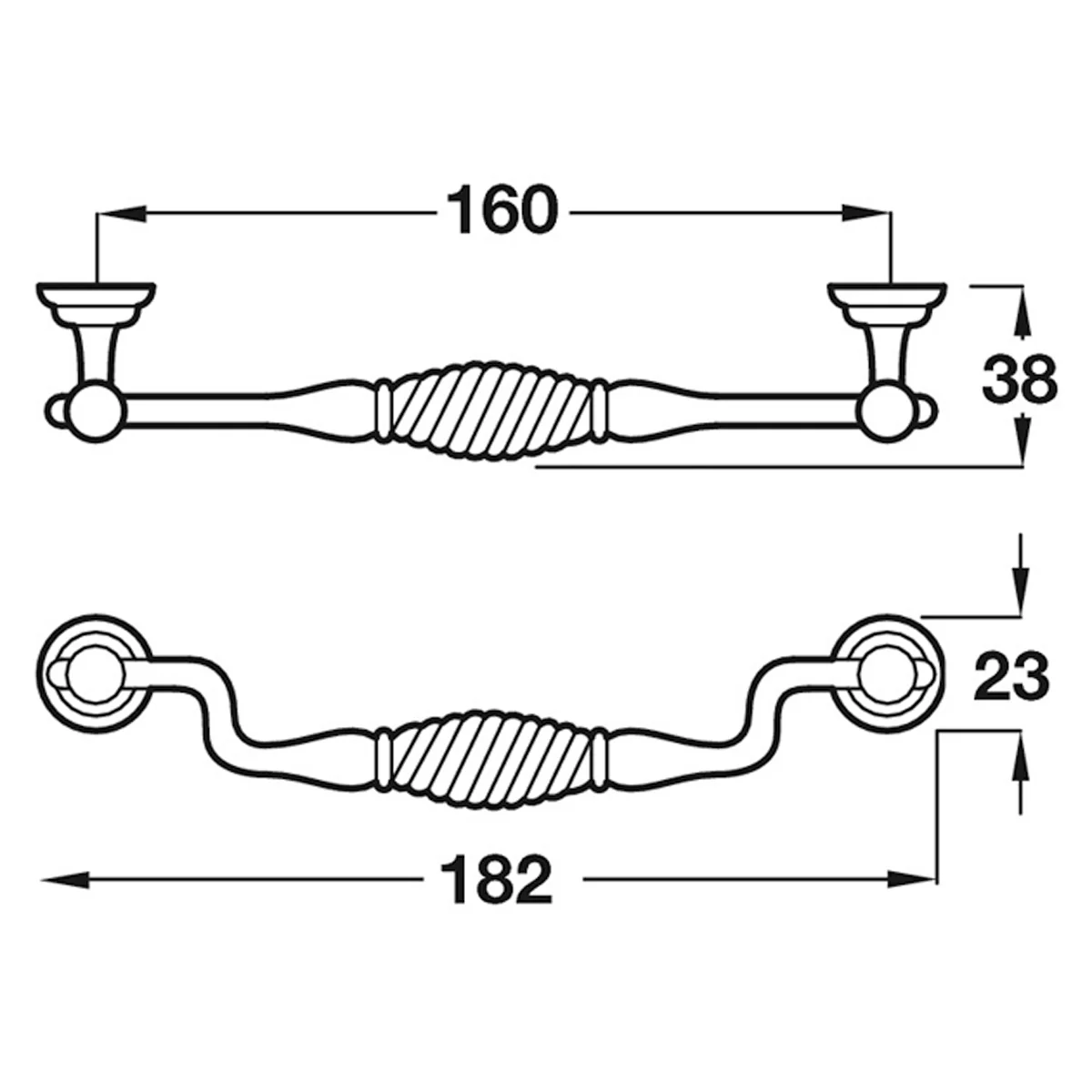 TWISTER DROP HANDLE 160HC ZA/APW - Image 2