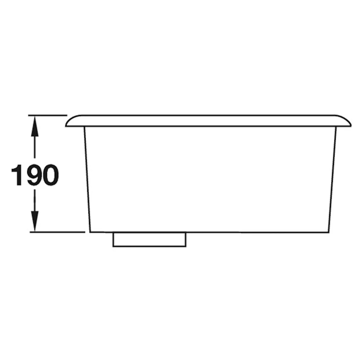 UNDERMOUNT SINK 379x449x270 STST/PO - Image 2