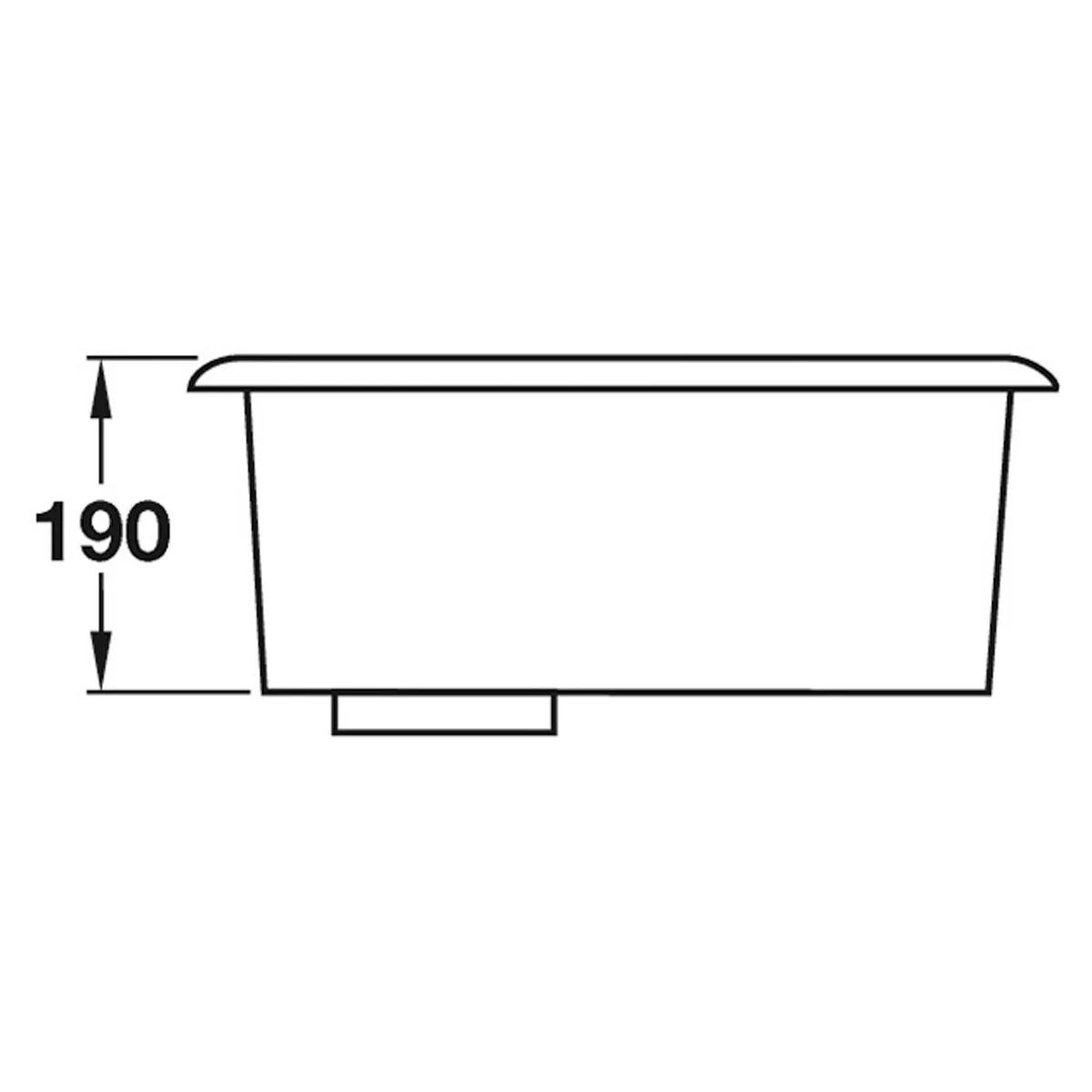UNDERMOUNT SINK 429x449x270 STST/PO - Image 2