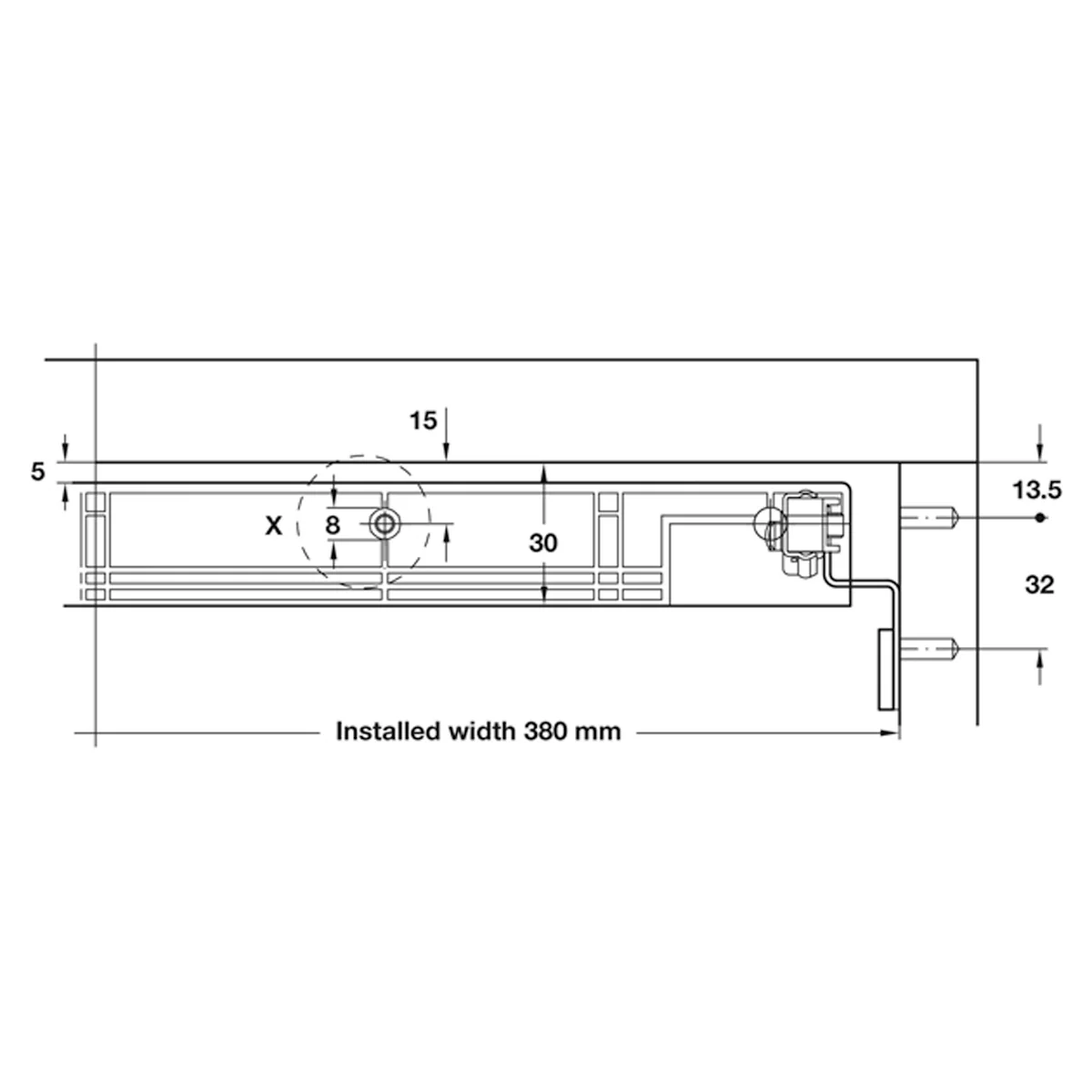 VARIANT C+ DRAWER RUNNERS ST/GALV - Image 2