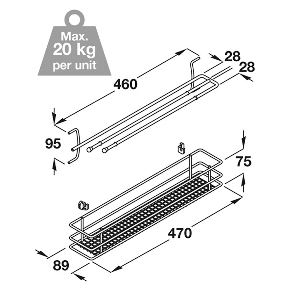VAUTH DSA BASKET+TOWEL 150/82 SAP - Image 2