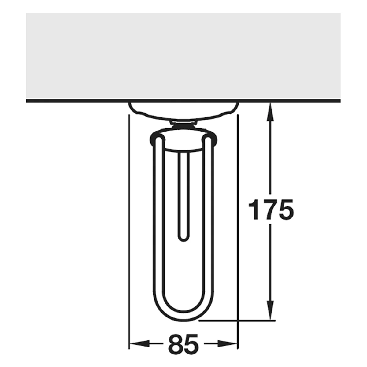 VIBO DRM PULL CLOTHES RAIL ST/SLV - Image 2