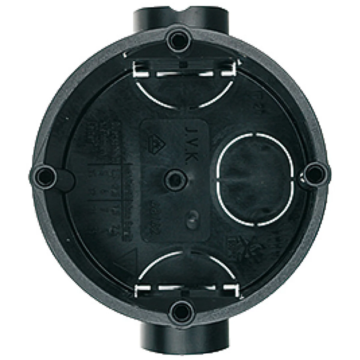 WALL BOX FLUSH MOUNTING D65x63 BLK