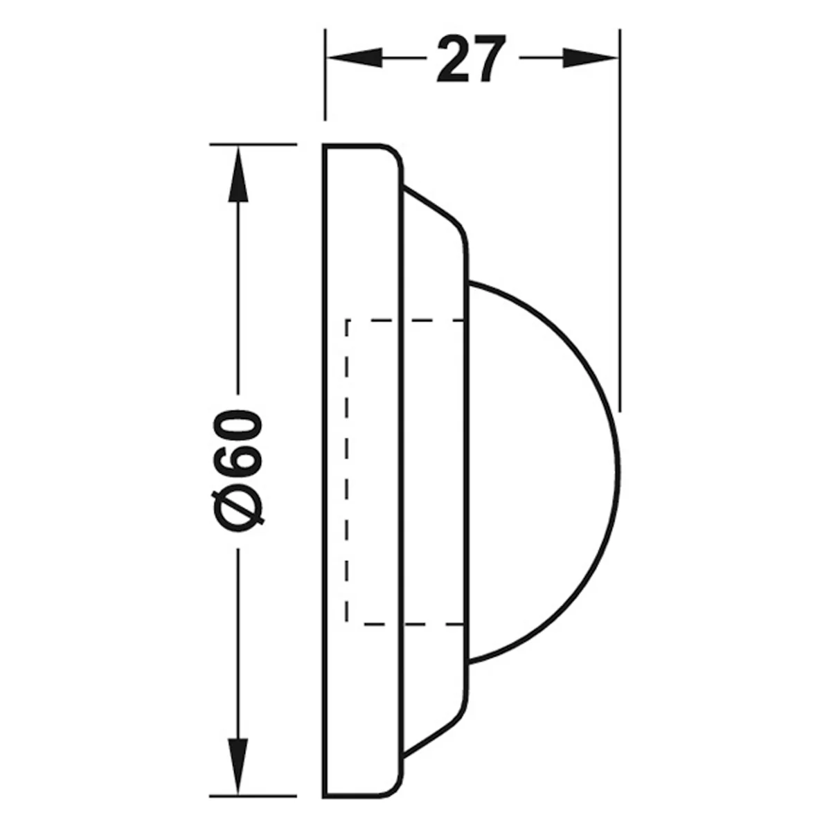 WALL BUMPER D60x27 ST/SAT - Image 2
