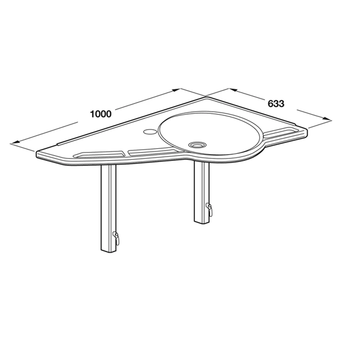 WASHBASIN BASIC 200KG 1000x633 LH - Image 2