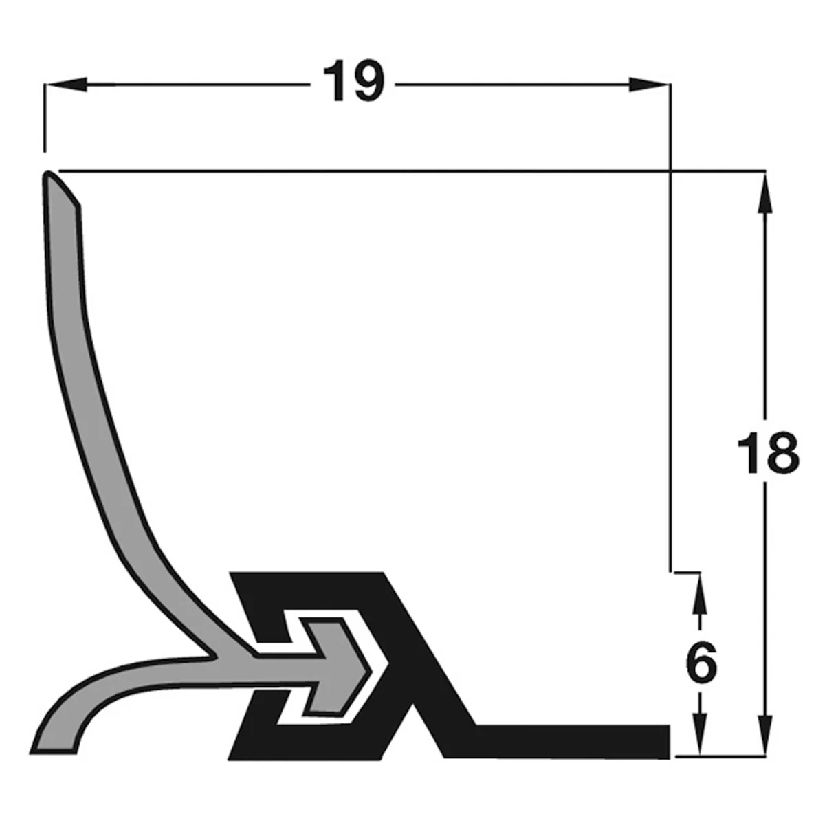 WEATHER STRIP SINGLE DOOR SET - Image 2
